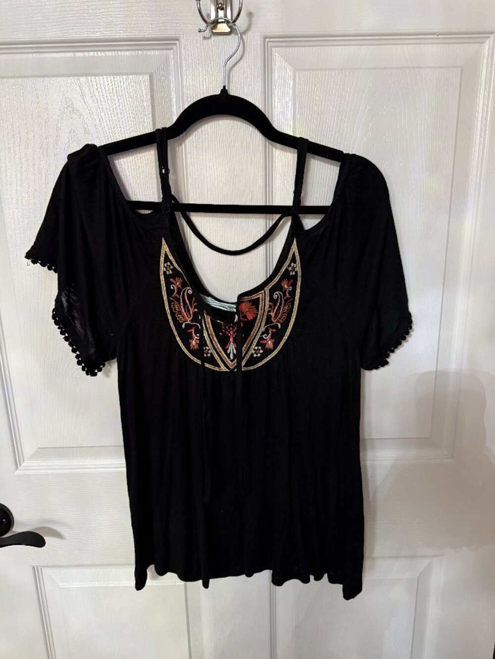 Maurices Cold Shoulder Spaghetti Strap Tank Top Size Small